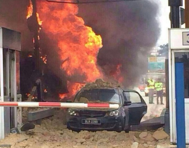kesas accident fire