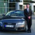 Audi A7 Sportback/Albrecht Reimold, Werkleiter Audi Neckarsulm, mit dem A7 Sportback.