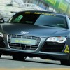Audi R8 e-tron electric sports car goes for a Le Mans spin