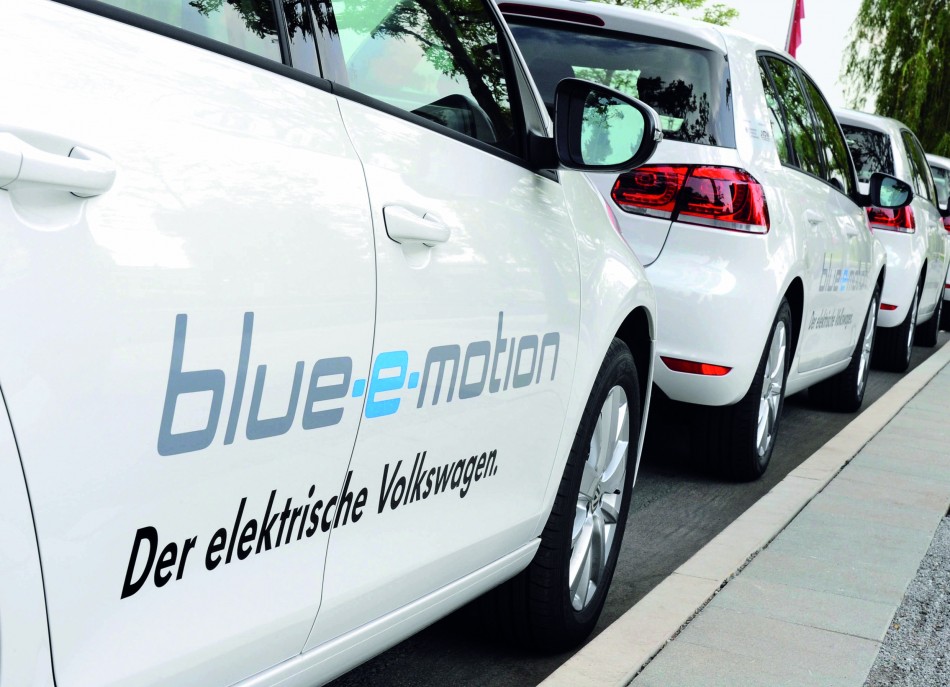 Volkswagen Golf blue-e-motion /Volkswagen startet die erste Erprobungsflotte des Golf blue-e-motion in Wolfsburg.