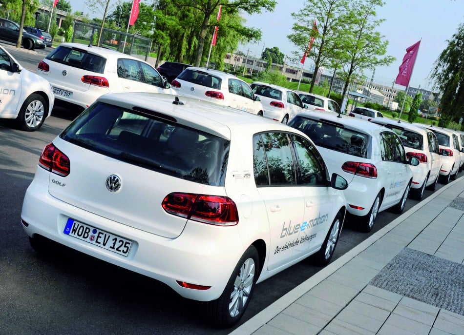 Volkswagen Golf blue-e-motion /Volkswagen startet die erste Erprobungsflotte des Golf blue-e-motion in Wolfsburg.