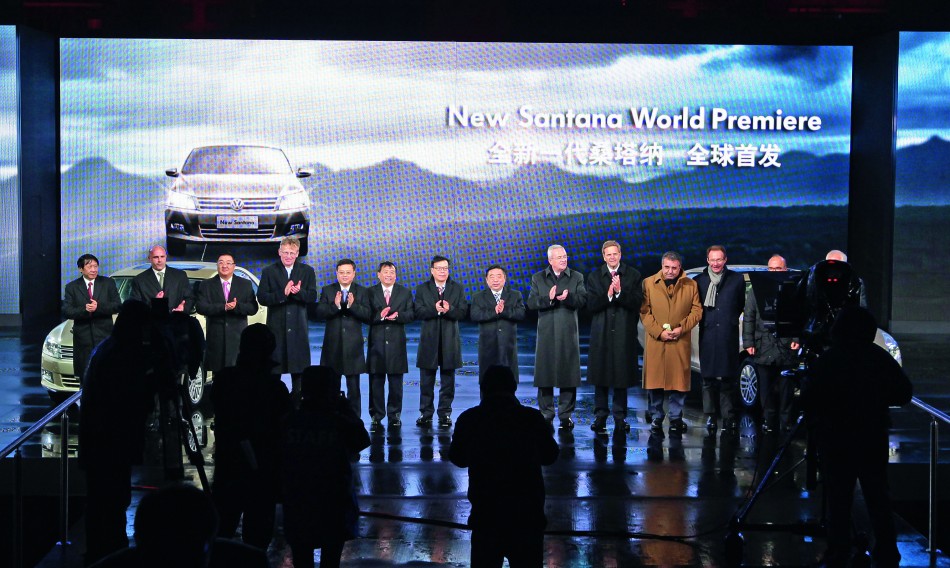 Weltpremierenfeier des neuen Santana fuer den chinesischen Markt am 29.10.2012 in Wolfsburg.