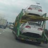 New batch of Honda Civic Type R on a trailer