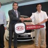 The Grand Prize of Test Drive Kia On Tour 2011 goes to Mohd Ismail Ibrahim – he drives home a Forte 1.6 EX!