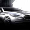 Kia KH: first sketches of all-new RWD flagship sedan