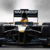 First crash for Lotus Racing at a wet Jerez