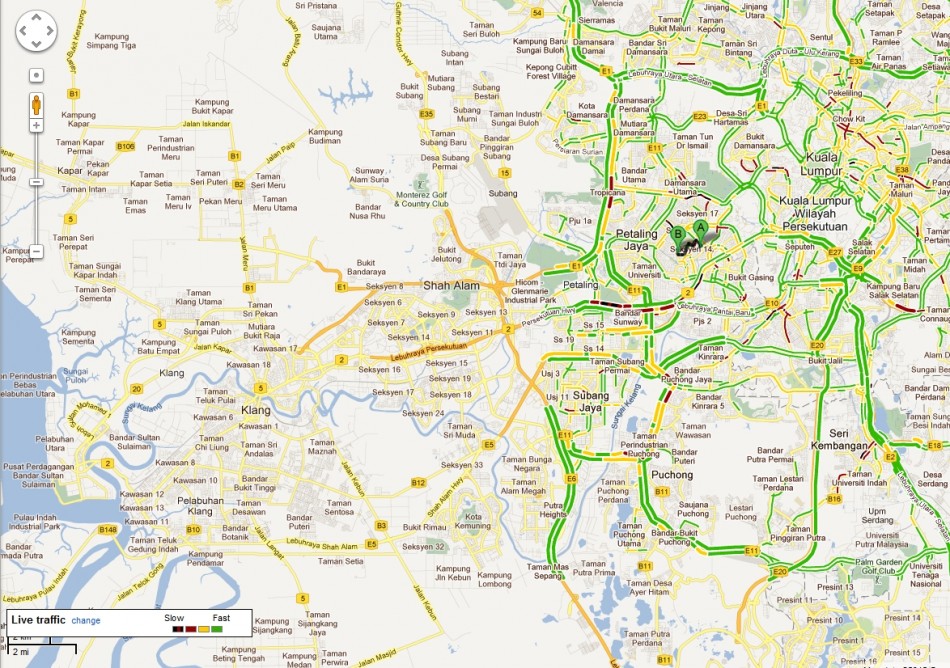 maps traffic