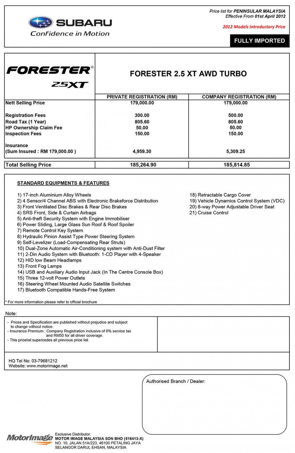 subaru-forester-25-pricelist