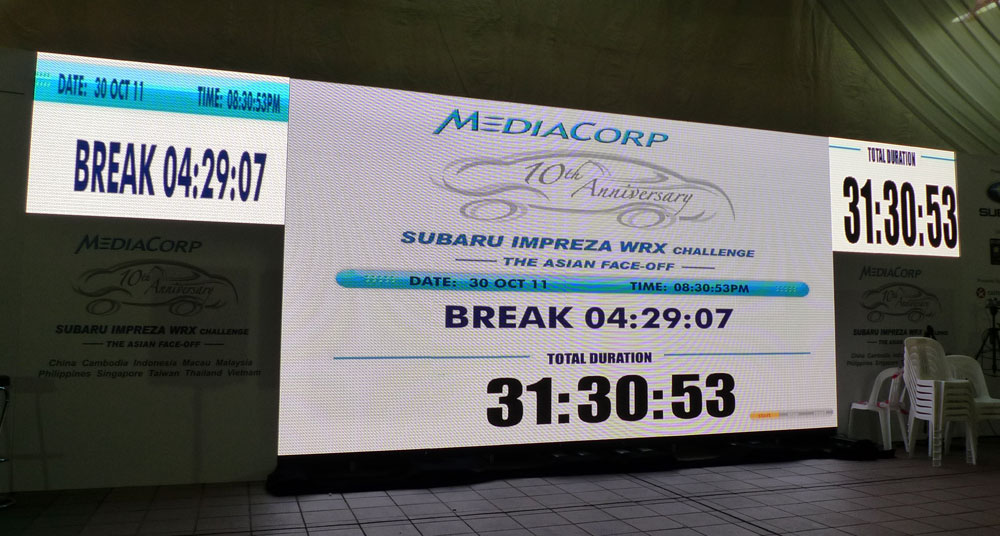 MediaCorp Subaru Impreza WRX Challenge 2011 Half of 10 Malaysians are out