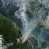 Sumatra Fire Satellite Photo