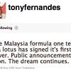 Lotus F1 Racing has signed their first driver