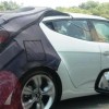 Hyundai Veloster with heavy disguise spied in Glenmarie