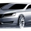 First sketch of the Volkswagen New Midsize Sedan