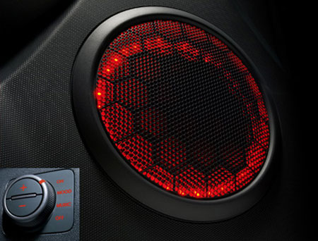 car speakers that light up to the beat
