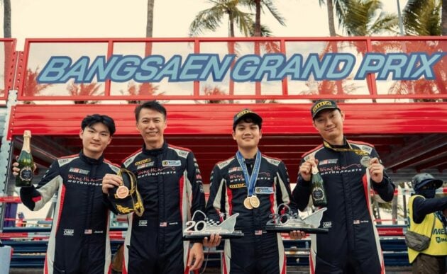 Wing Hin Motorsport bawa pulang 1 trofi kemenangan, 3 podium di pusingan 2 Thailand Super Series 2026