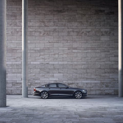 The refreshed Volvo S90 Recharge T8 plug-in hybrid in Platinum Grey