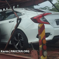 2016 Honda Civic spotted trailer 2