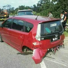 Perodua Alza rear axle seperated