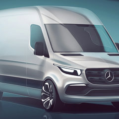 Skizze gibt Vorgeschmack auf künftige Designsprache: Mercedes-Benz Vans enthüllt erste Details zum neuen Sprinter