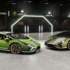Lamborghini Sian FKP 37 and Lego Technic full scale 01a