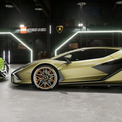 Lamborghini Sian FKP 37 and Lego Technic full scale 02a