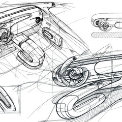 Smart 5 interior sketch-5