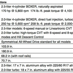 forester-specs