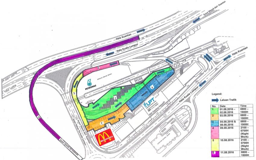 进行道路提升工程，云顶山脚Genting Sempah休息站路口下月起逐步关闭10天，驾驶者受促使用交替路前往休息站。 1879