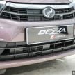 Perodua Bezza 所有5个版本的售价，与规格差异