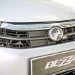 Perodua Bezza 所有5个版本的售价，与规格差异