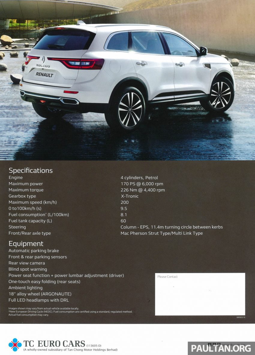 Renault Koleos 9月上市，展示间已有Brochure可看！ 3285