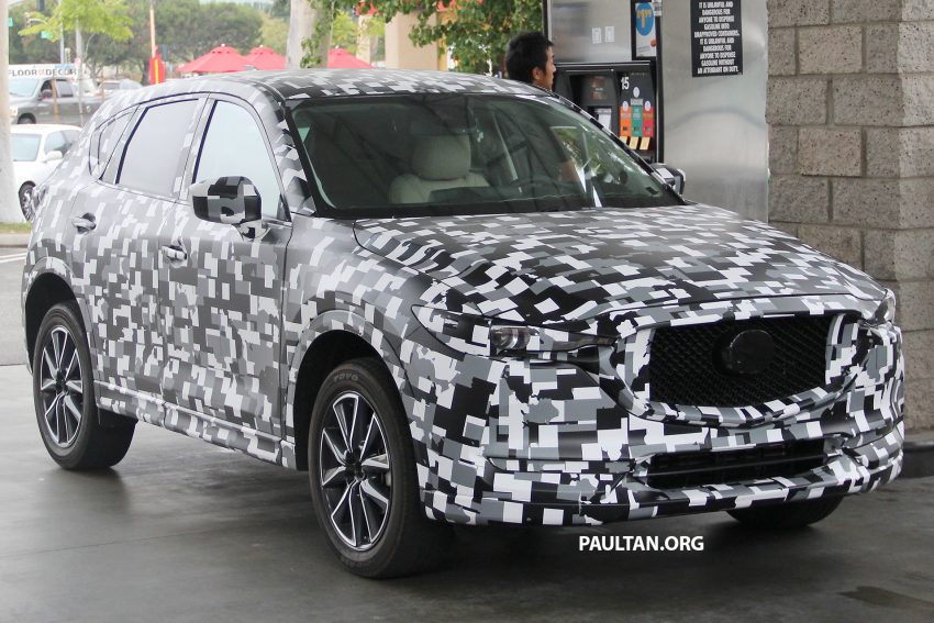 全新Mazda CX-5，被拍到在美国洛杉矶进行公路测试。 3501