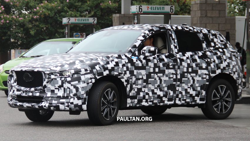全新Mazda CX-5，被拍到在美国洛杉矶进行公路测试。 3505