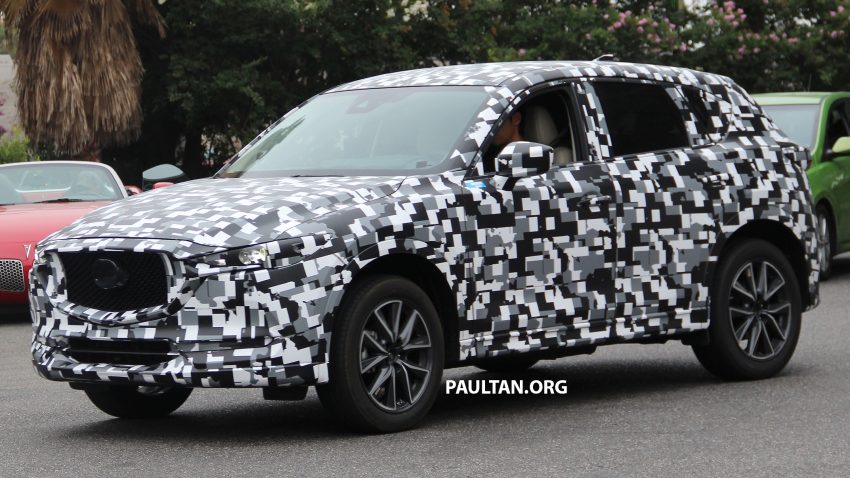 全新Mazda CX-5，被拍到在美国洛杉矶进行公路测试。 3507