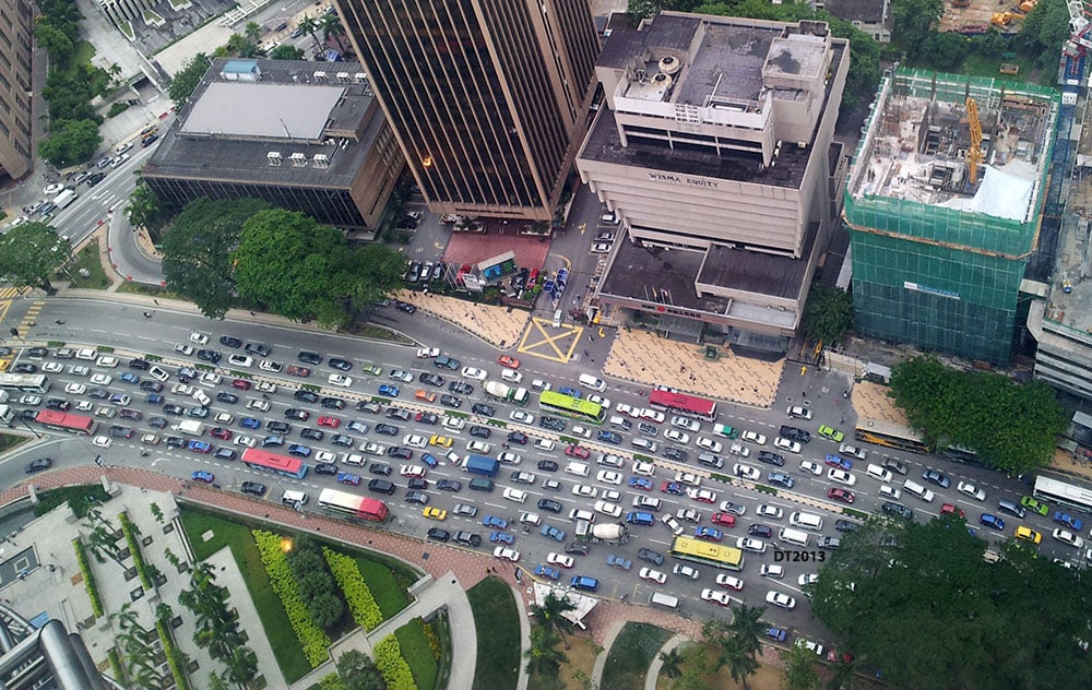 全球交通拥堵统计：吉隆坡人民每年浪费48小时在塞车上