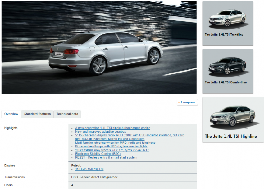 小改款Volkswagen Jetta配备规格出炉，周一正式发布！ 7594
