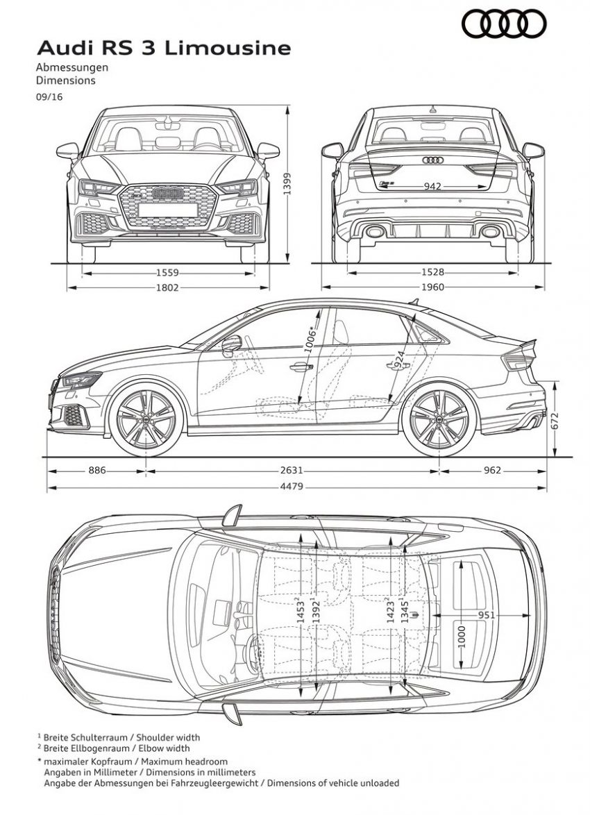 全新Audi RS3 Sedan面世，400hp输出，零百加速4.1秒！ 8783