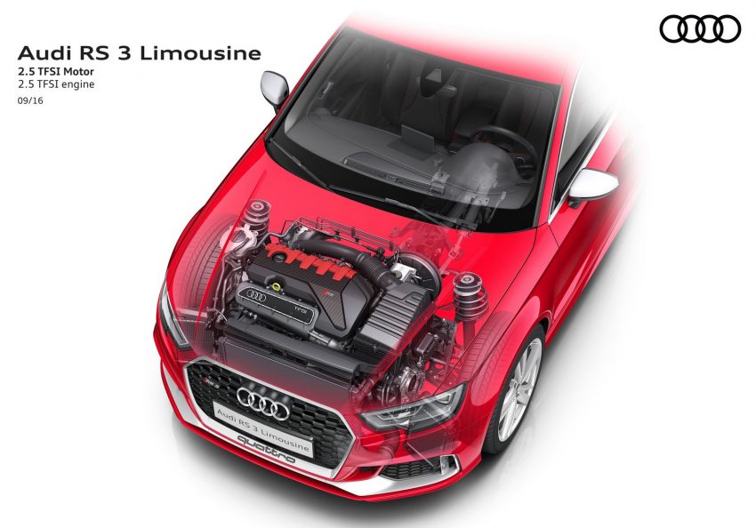 全新Audi RS3 Sedan面世，400hp输出，零百加速4.1秒！ 8793