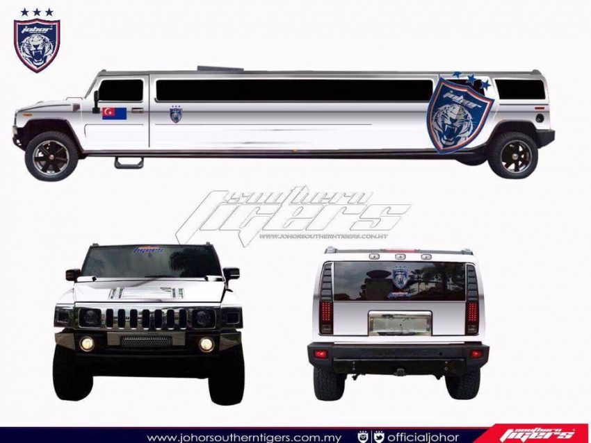 庆祝三连冠，柔佛王室赠送JDT球队特制版Hummer H2！ 7540