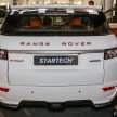 Range Rover Evoque专属STARTECH改装套件面市，全套价格RM56k，包含原厂提供的3年或10万公里保固服务。