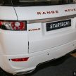 Range Rover Evoque专属STARTECH改装套件面市，全套价格RM56k，包含原厂提供的3年或10万公里保固服务。