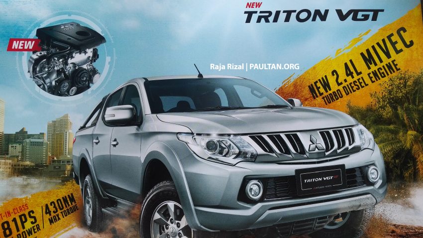 原厂开始派发宣传册，小改款Mitsubishi Triton确认上市在即，确认搭载新柴油引擎＋中间等级增配鱼眼投射式大灯。 5627