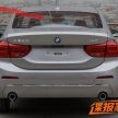 BMW 118i Sedan中国即将上市，采用三缸引擎＋前驱！