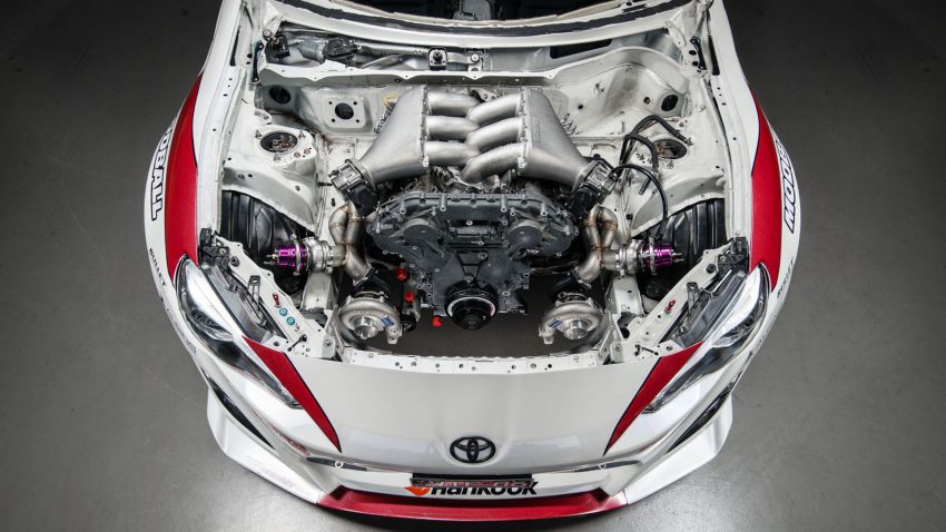 疯狂改装：当Toyota 86换上“战神”Nissan GT-R的心脏。 5521