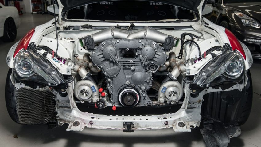 疯狂改装：当Toyota 86换上“战神”Nissan GT-R的心脏。 5523