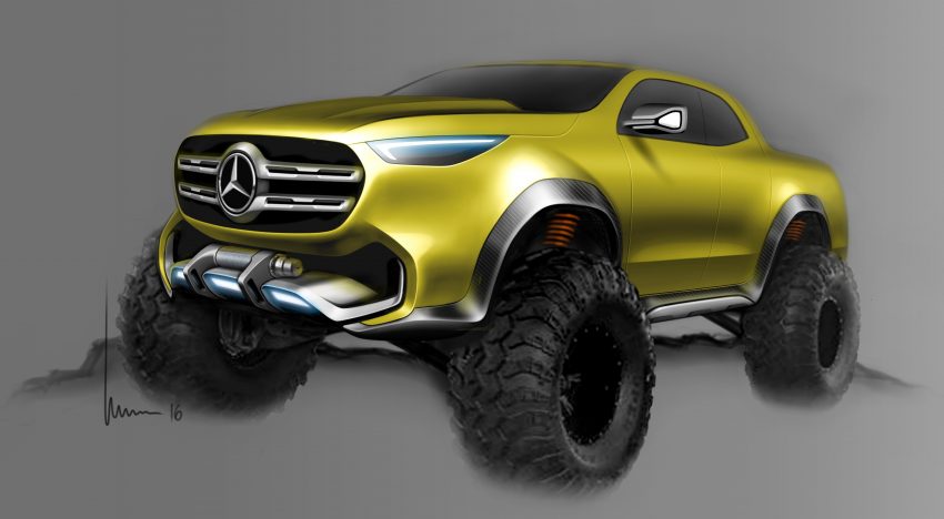 Mercedes-Benz X-Class，首款Pick-up概念车正式发布。 11162