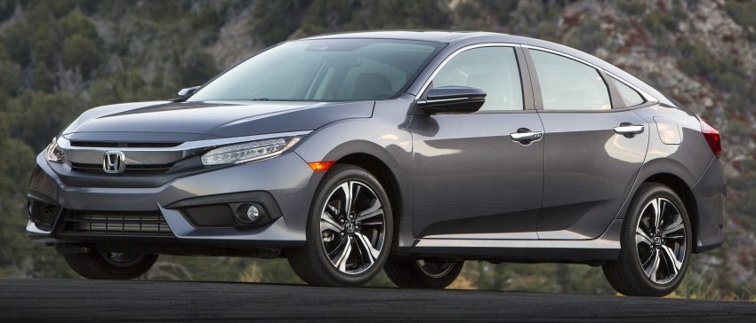 美国召回35万辆Honda Civic，更新电子手煞车电脑软件。 10256