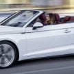A5家族全新敞篷车，Audi A5 Cabriolet 与 S5 Cabriolet。