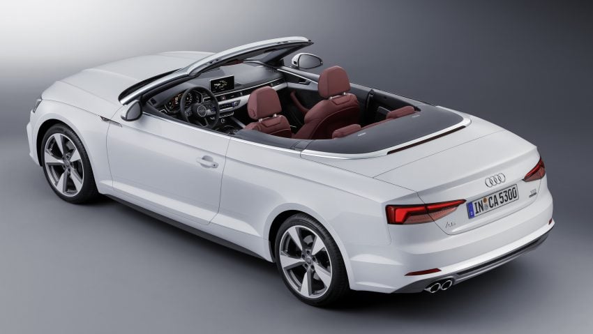 A5家族全新敞篷车，Audi A5 Cabriolet 与 S5 Cabriolet。 12323