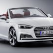 A5家族全新敞篷车，Audi A5 Cabriolet 与 S5 Cabriolet。